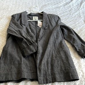 Grey with white lines jacket with tag still on